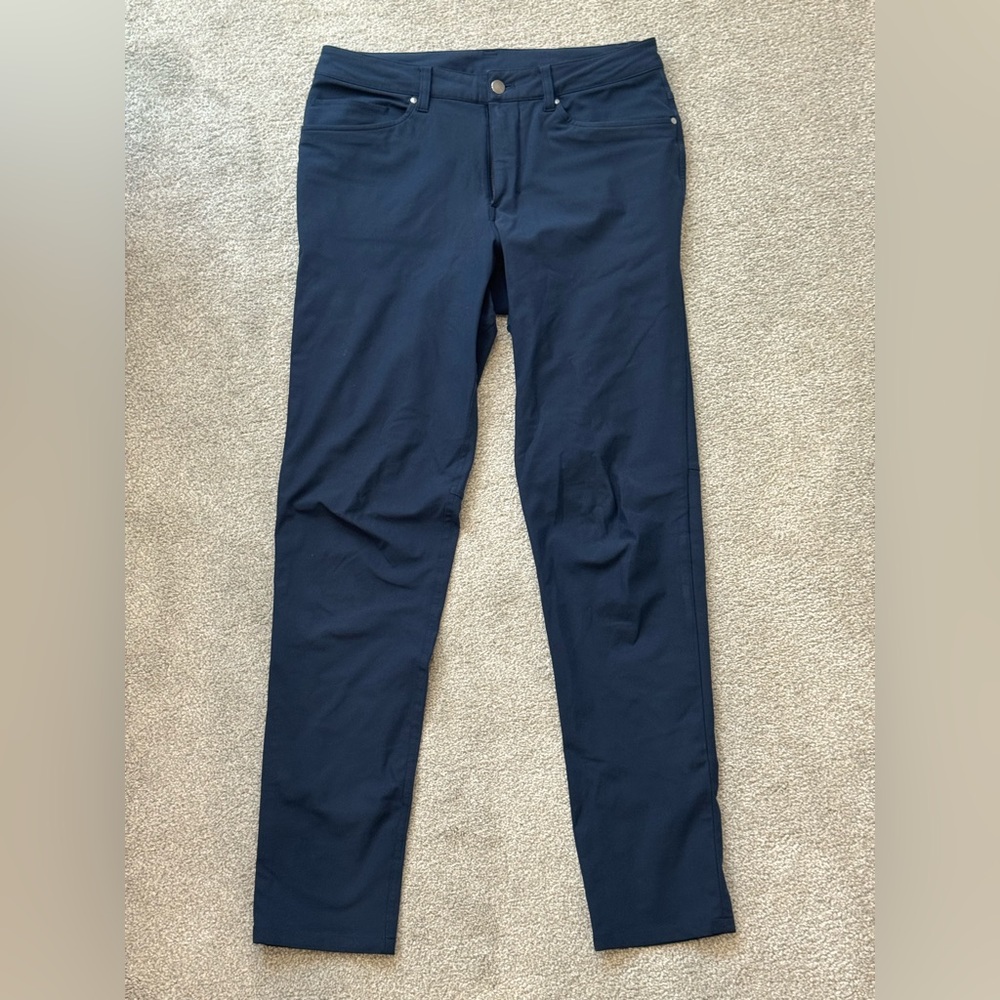 Lululemon Athletica Navy ABC slim fit 5-pocket pant